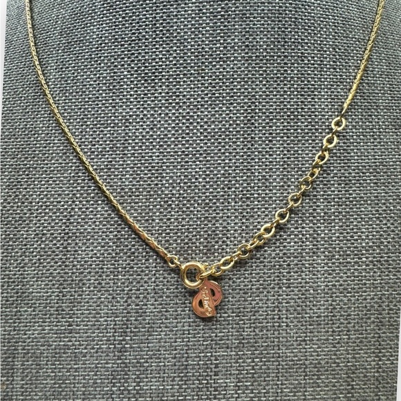 Vintage Christian Dior Gold Plated Necklace Pearl Crystal - Picture 5 of 6